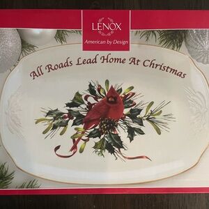 Lenox Holiday Christmas Cardinal Platter New in Box
